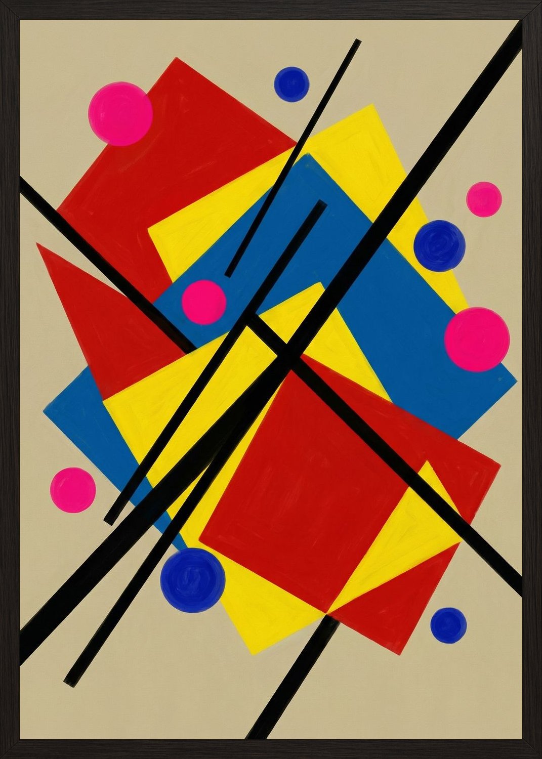 Poster in black frame