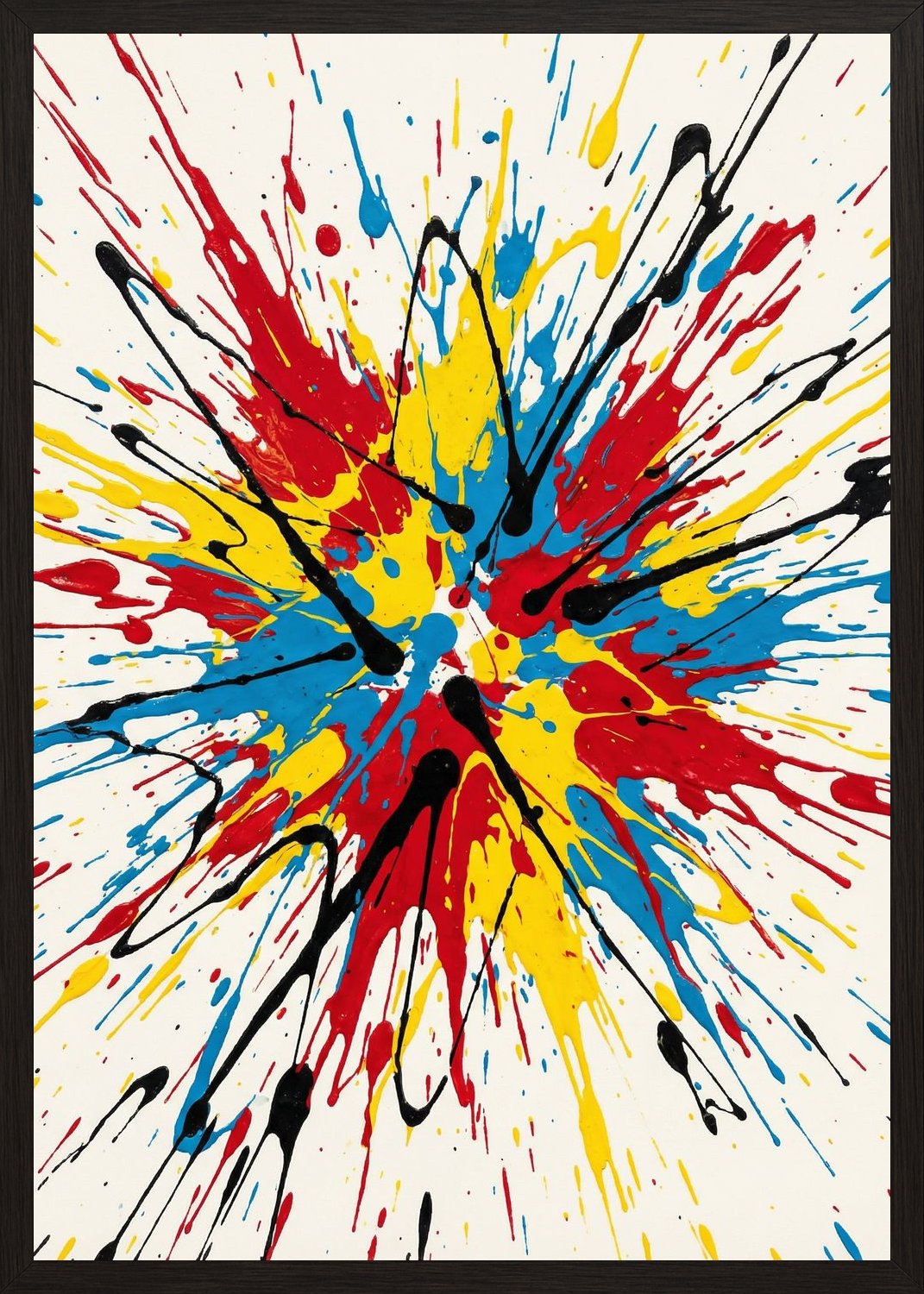 Poster in black frame