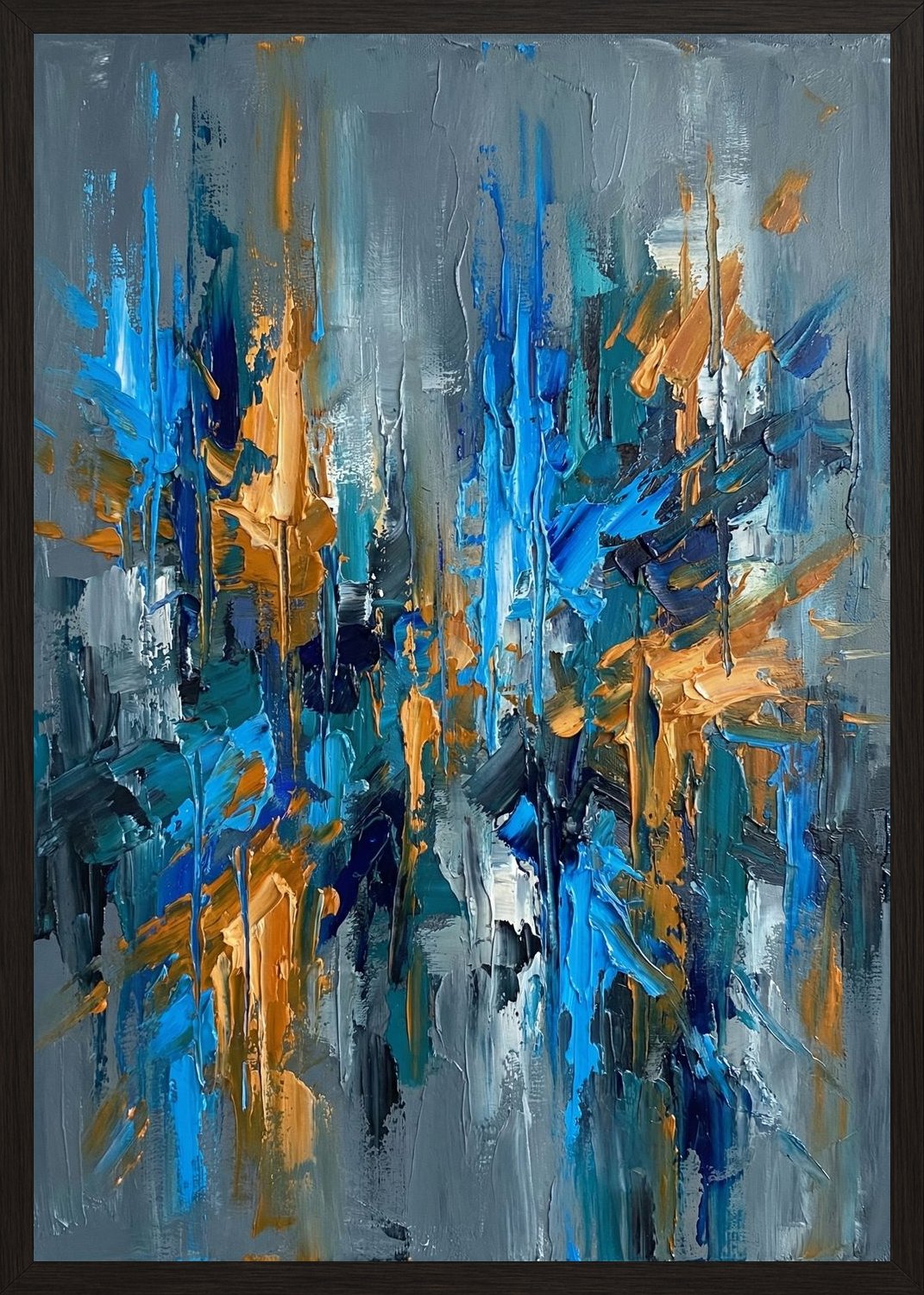 Poster in black frame