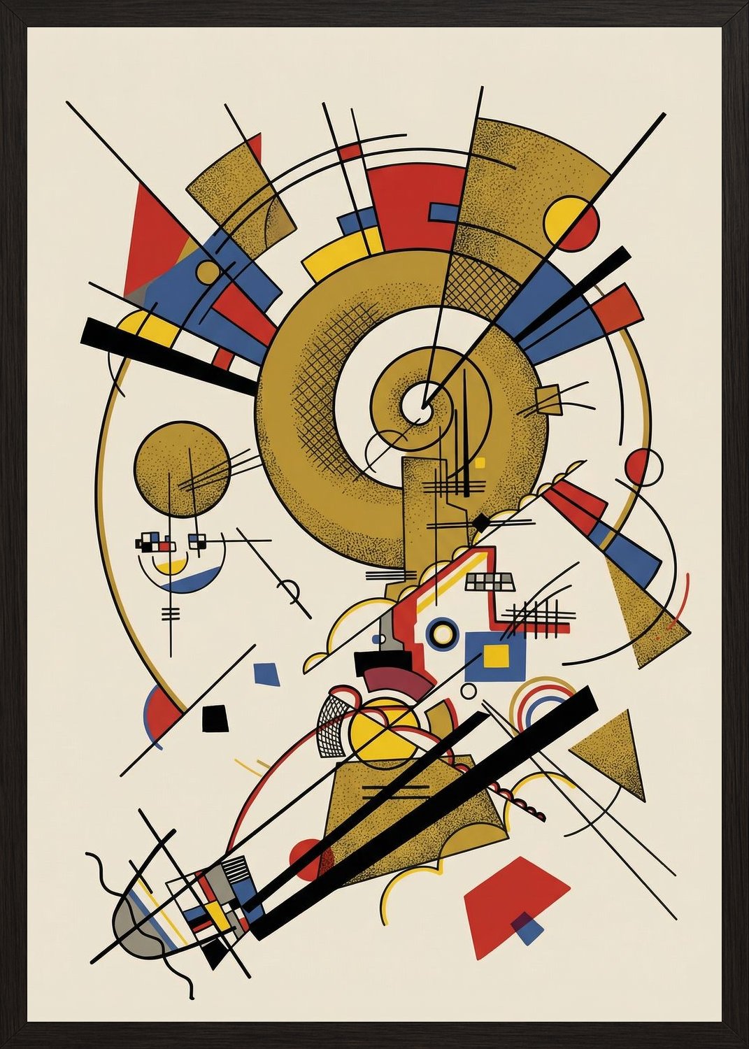 Poster in black frame