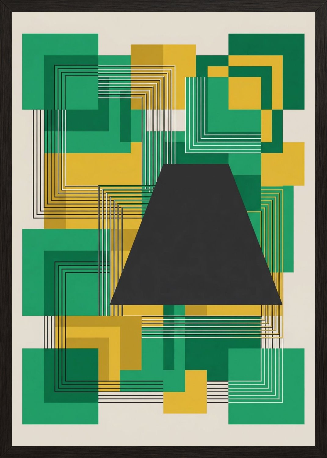 Poster in oak frame