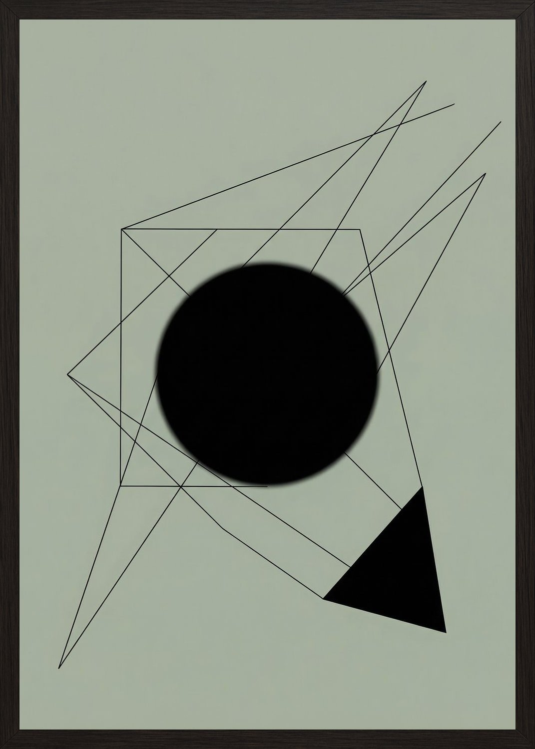 Poster in black frame