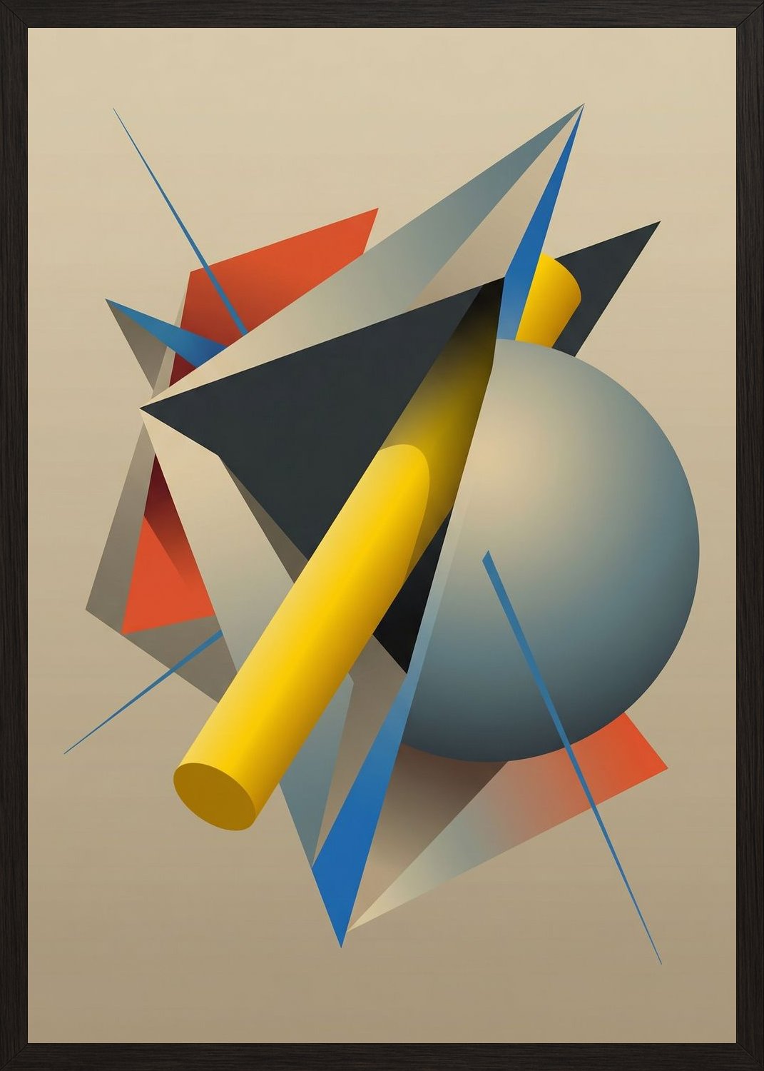 Poster in black frame