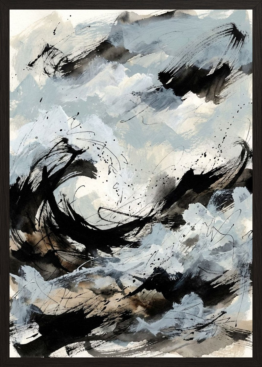 Poster in black frame