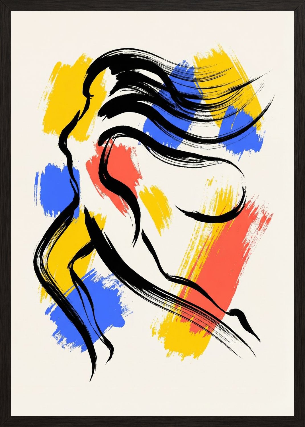 Poster in oak frame