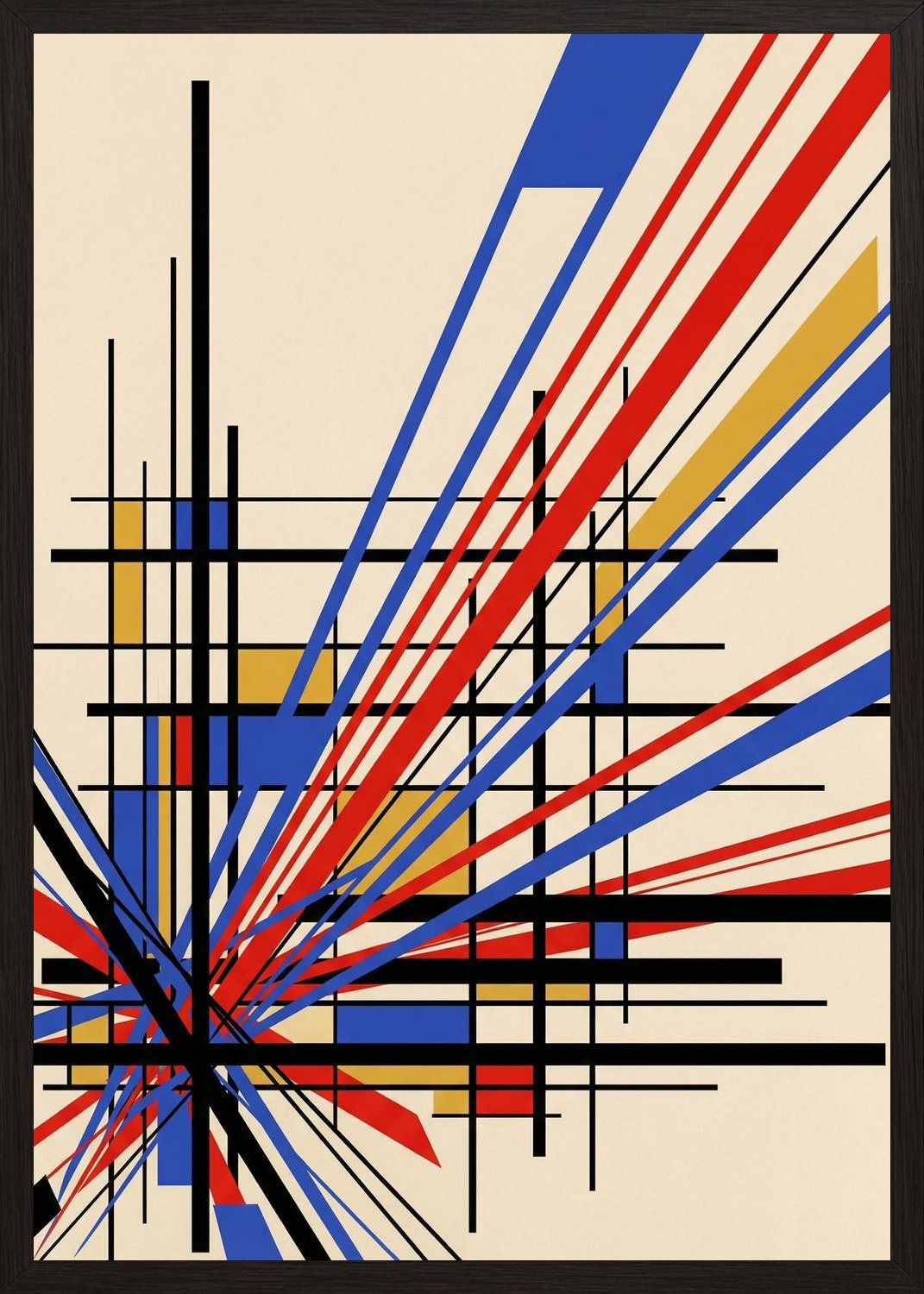 Poster in black frame