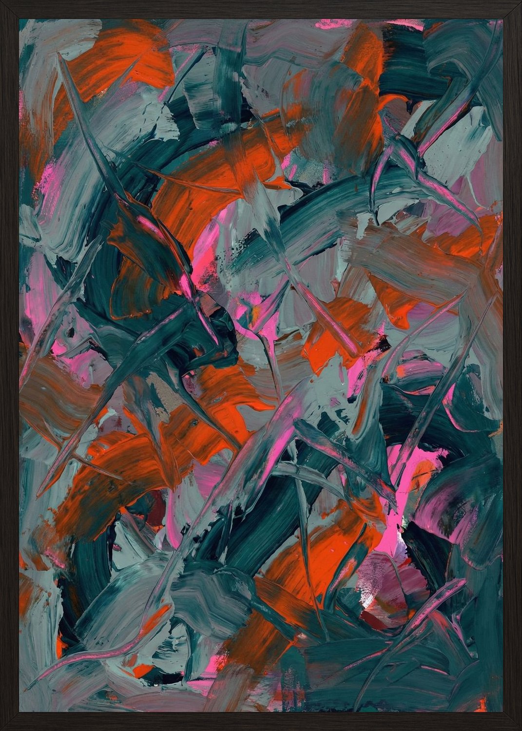 Poster in black frame