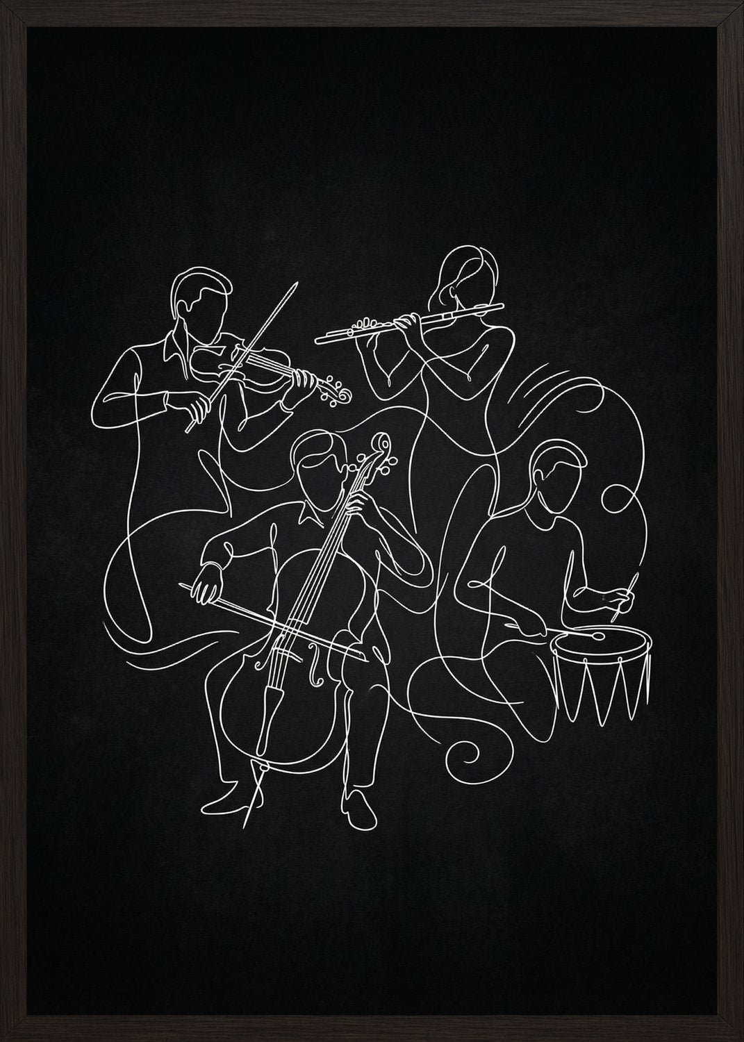 Poster in oak frame