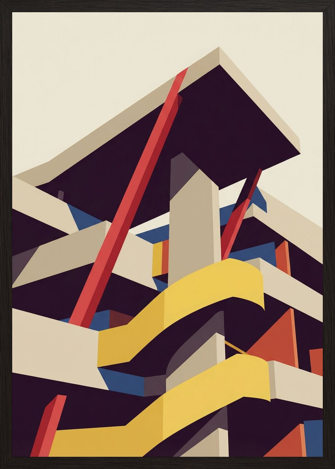 Poster in black frame