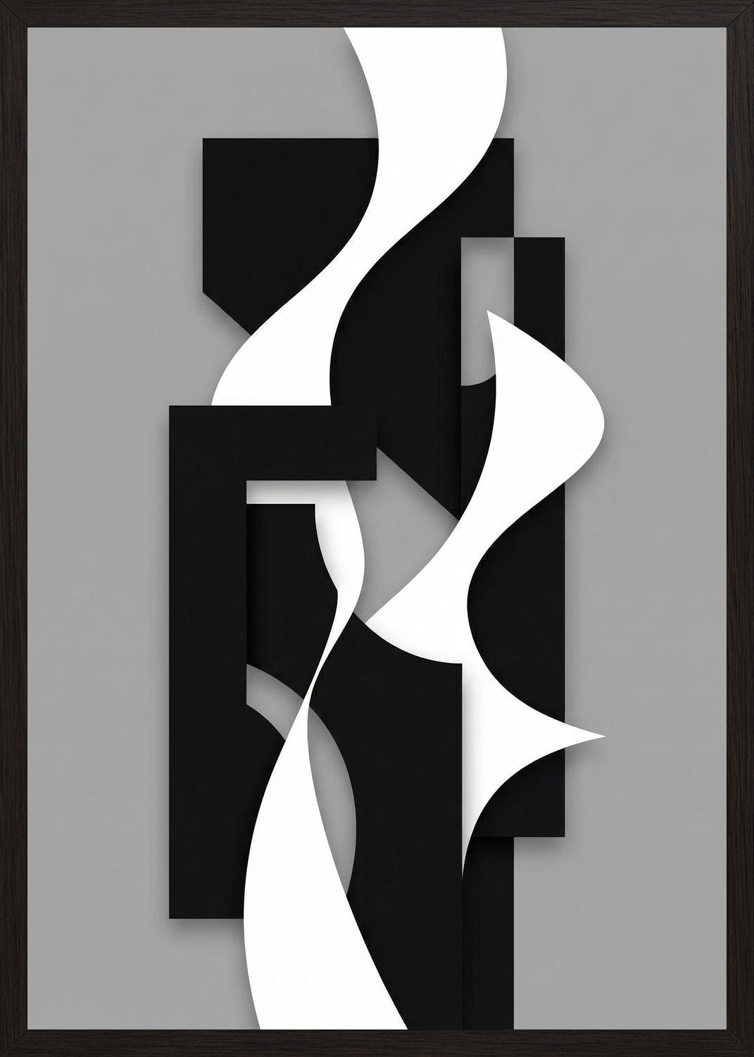 Poster in black frame