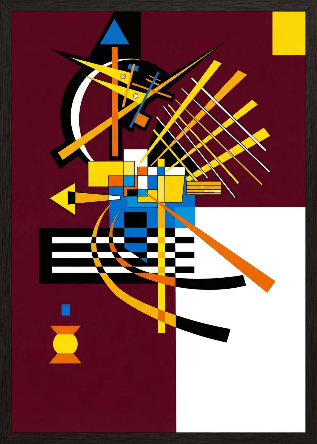 Poster in oak frame