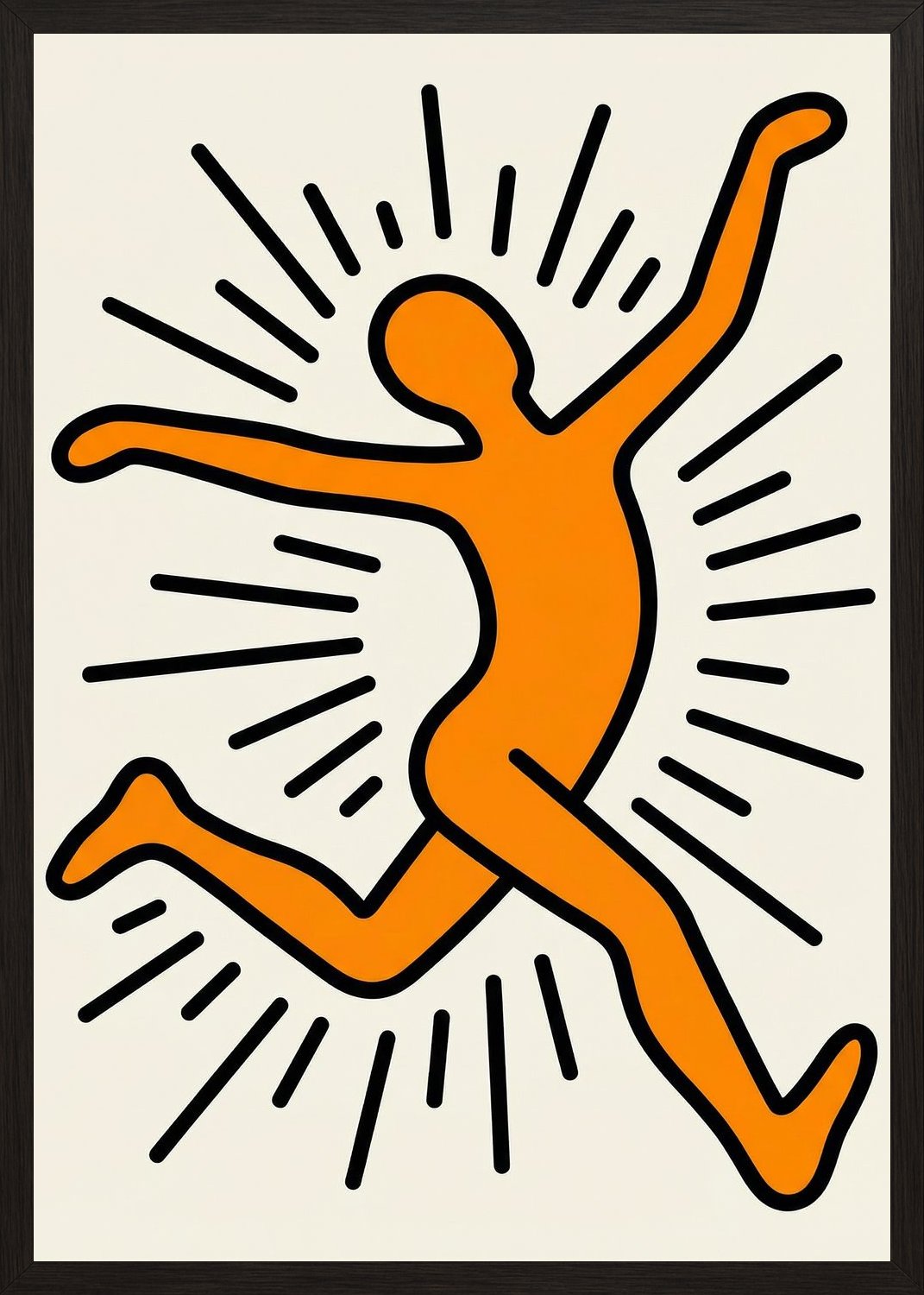 Poster in black frame