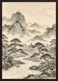 Poster in black frame