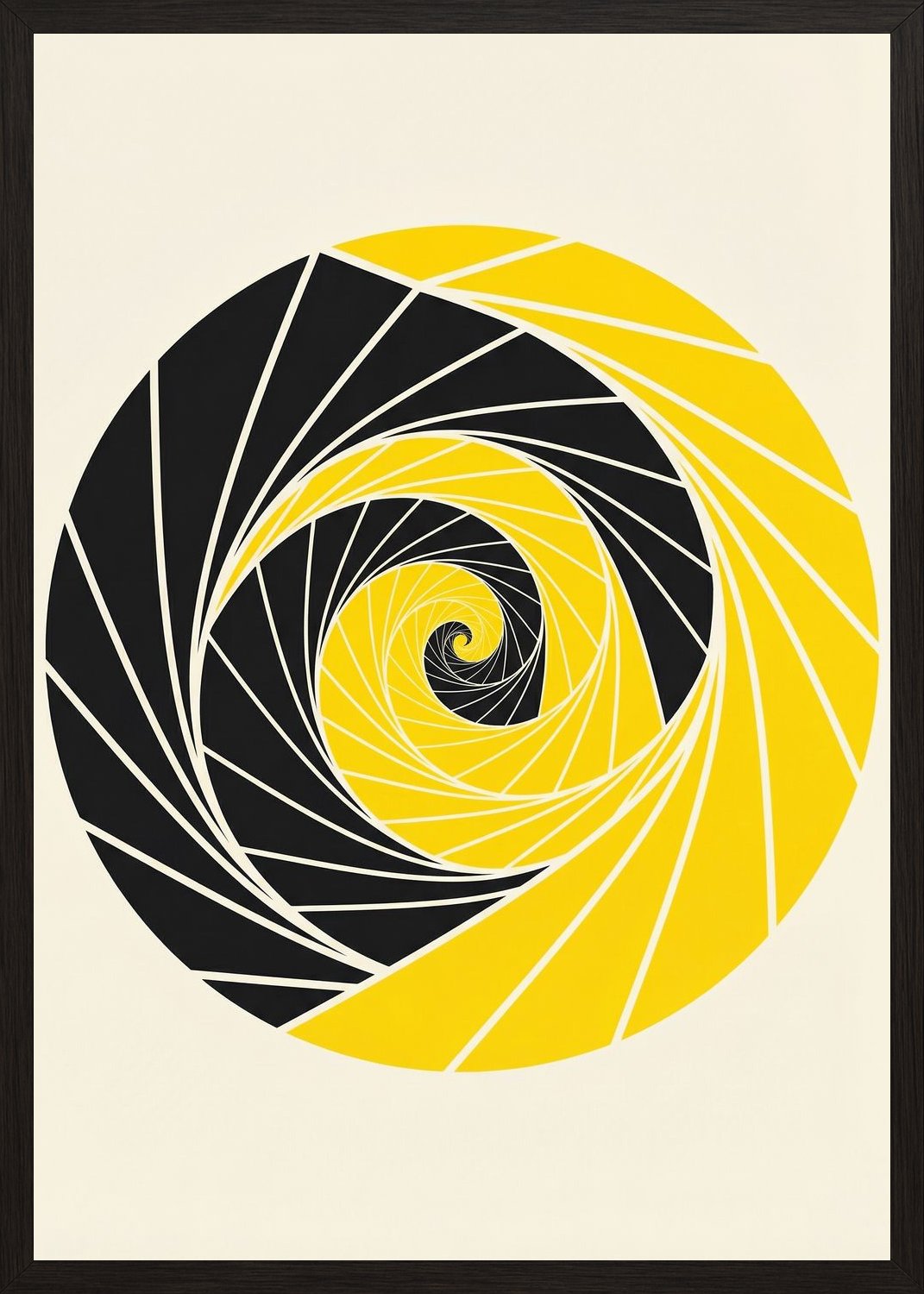 Poster in black frame