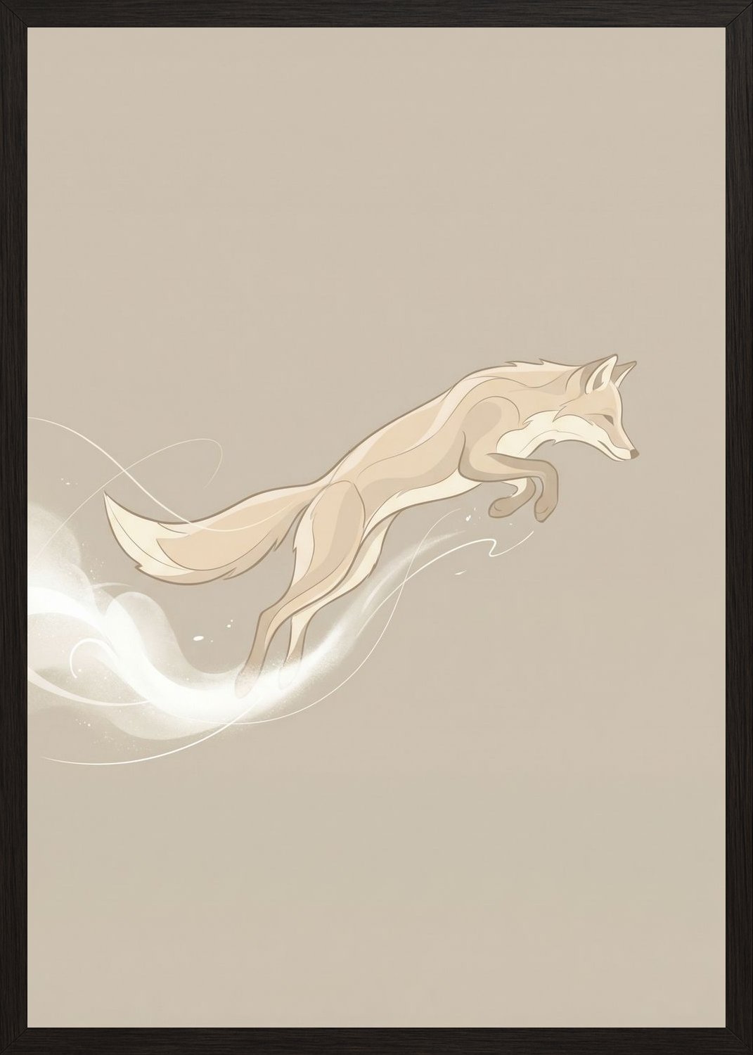 Poster in oak frame