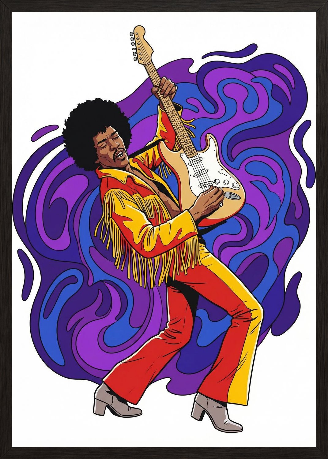 Poster in black frame