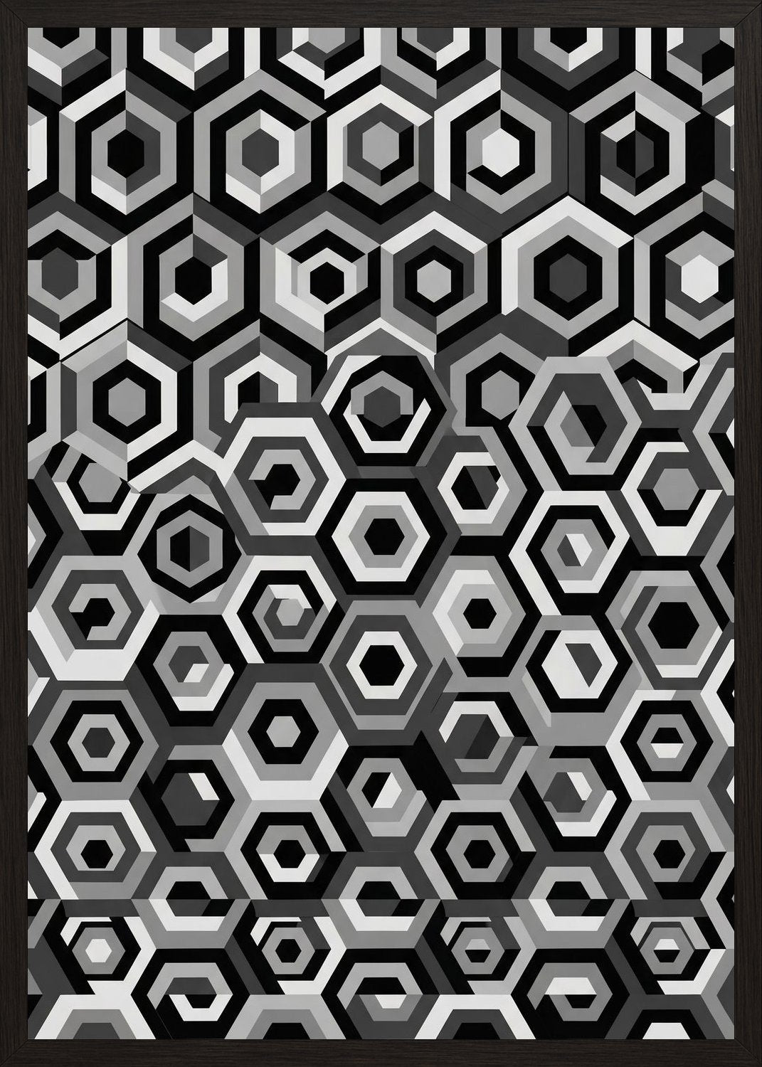 Poster in black frame