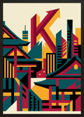 Poster in oak frame