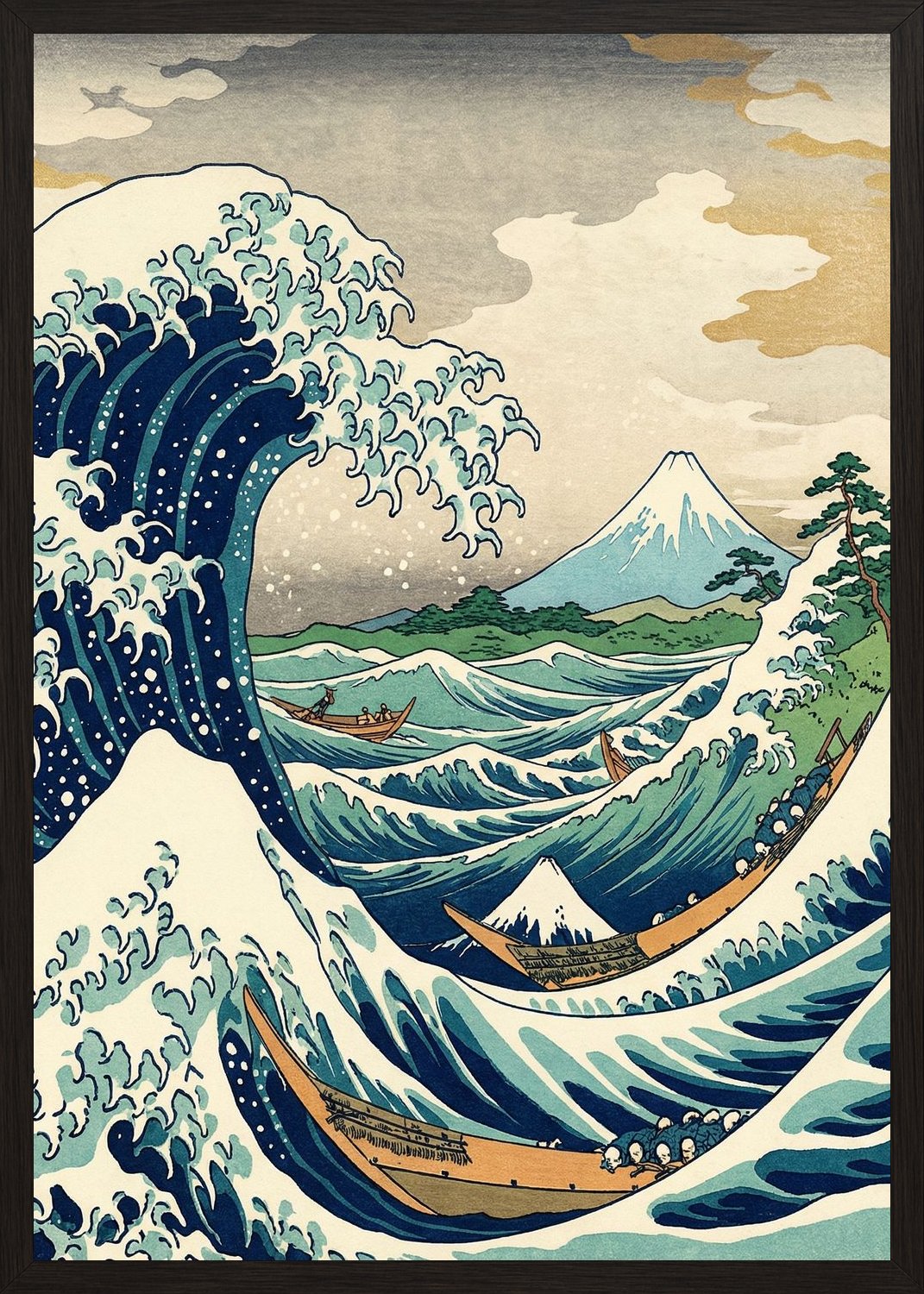 Poster in black frame