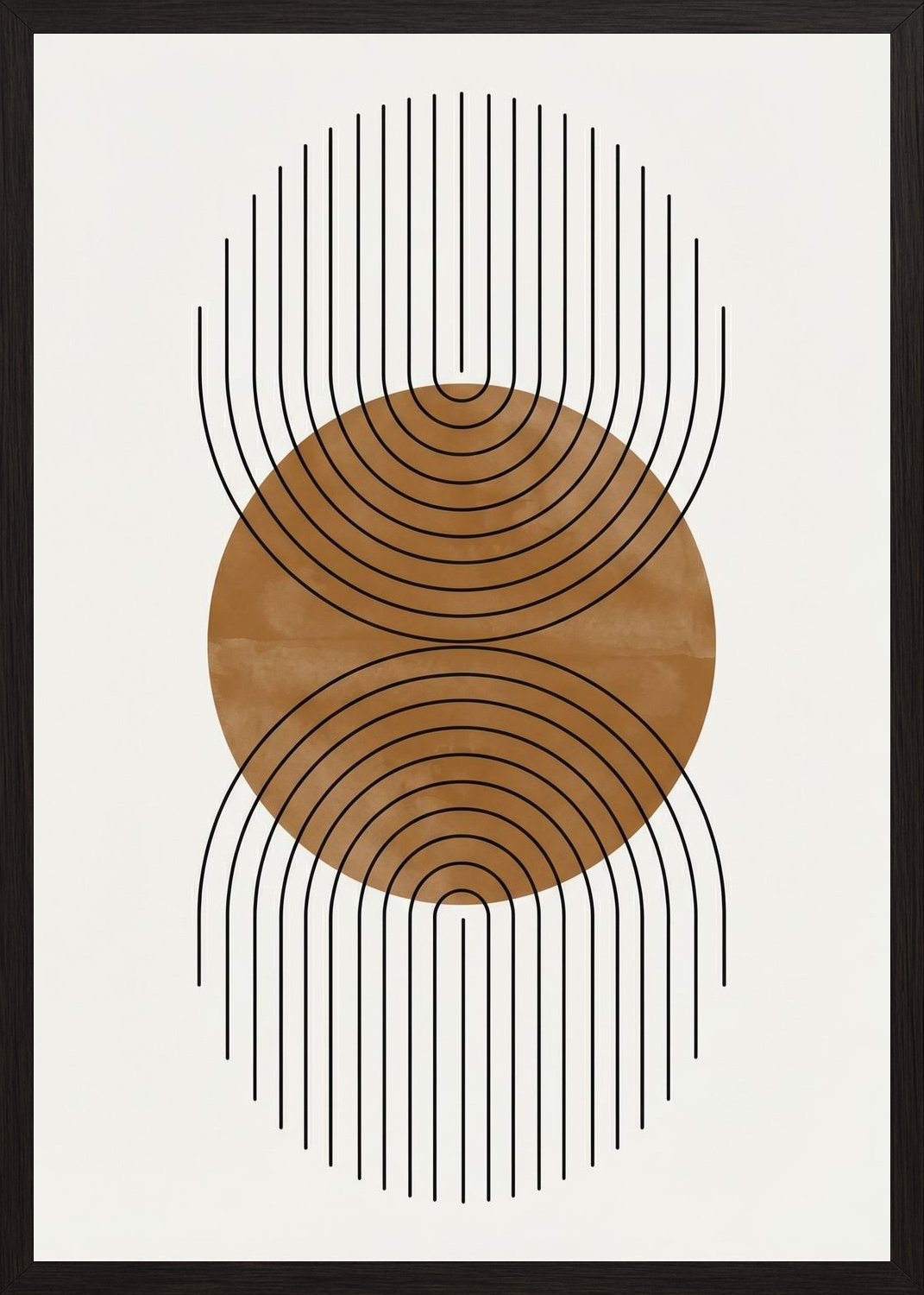 Poster in oak frame
