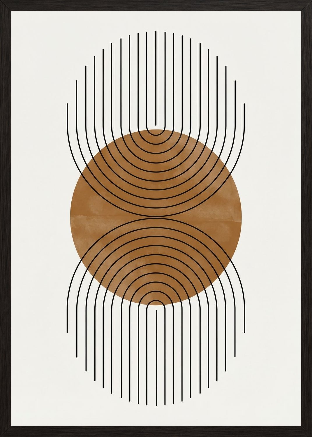 Poster in black frame