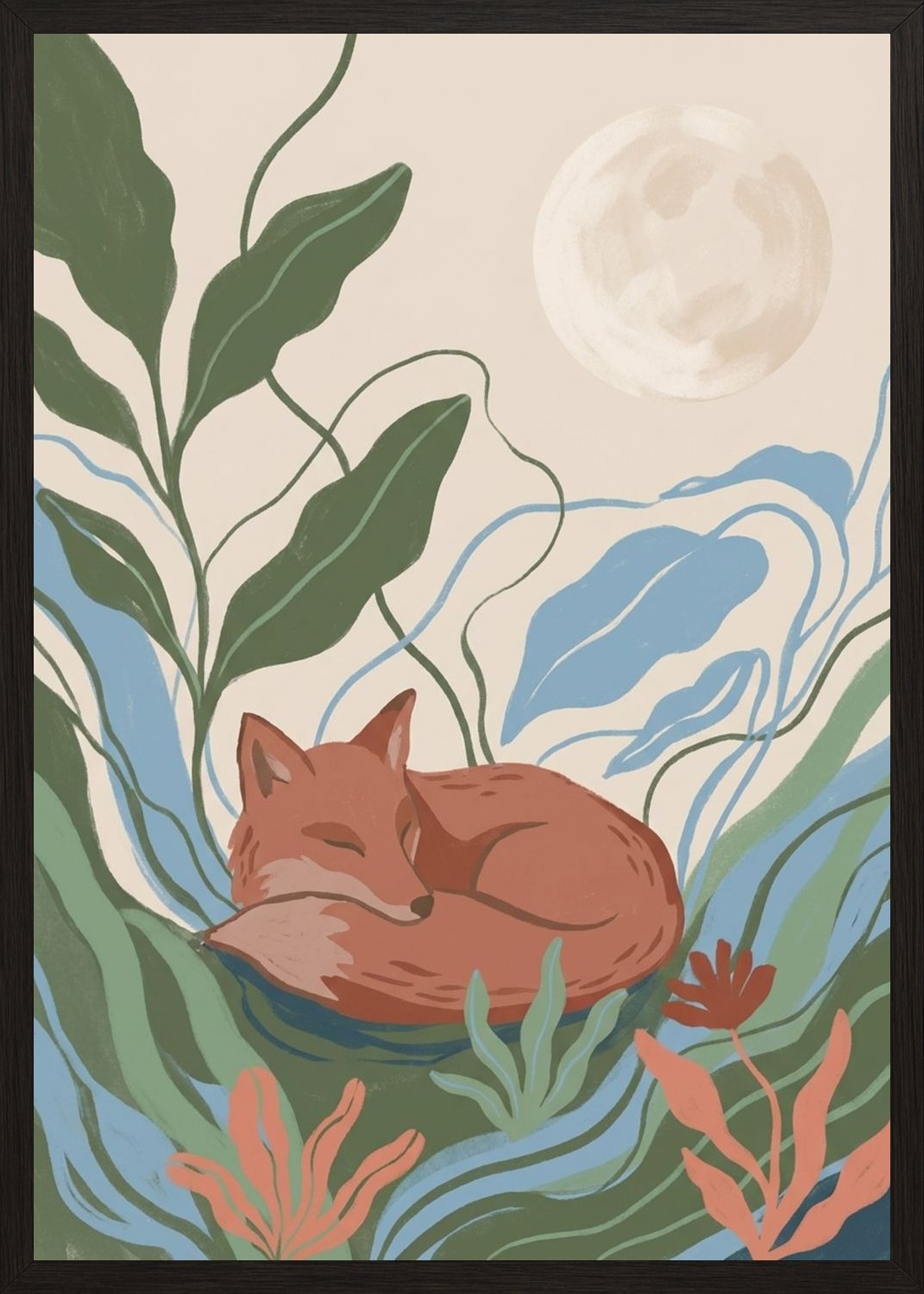 Poster in black frame