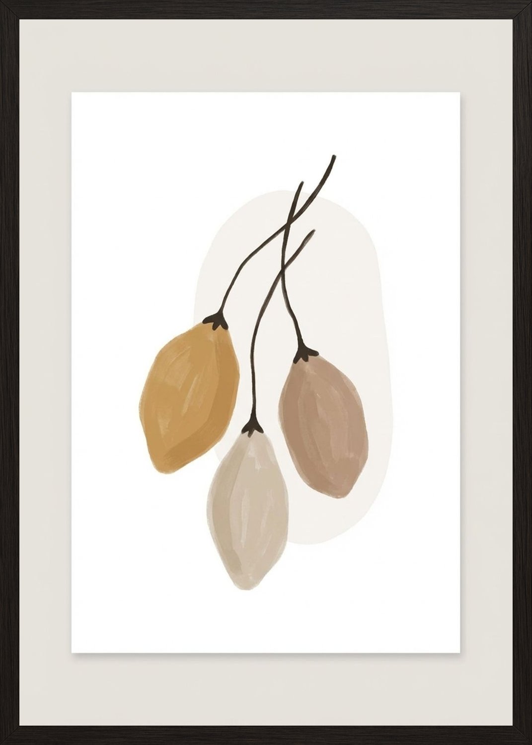 Poster in black frame