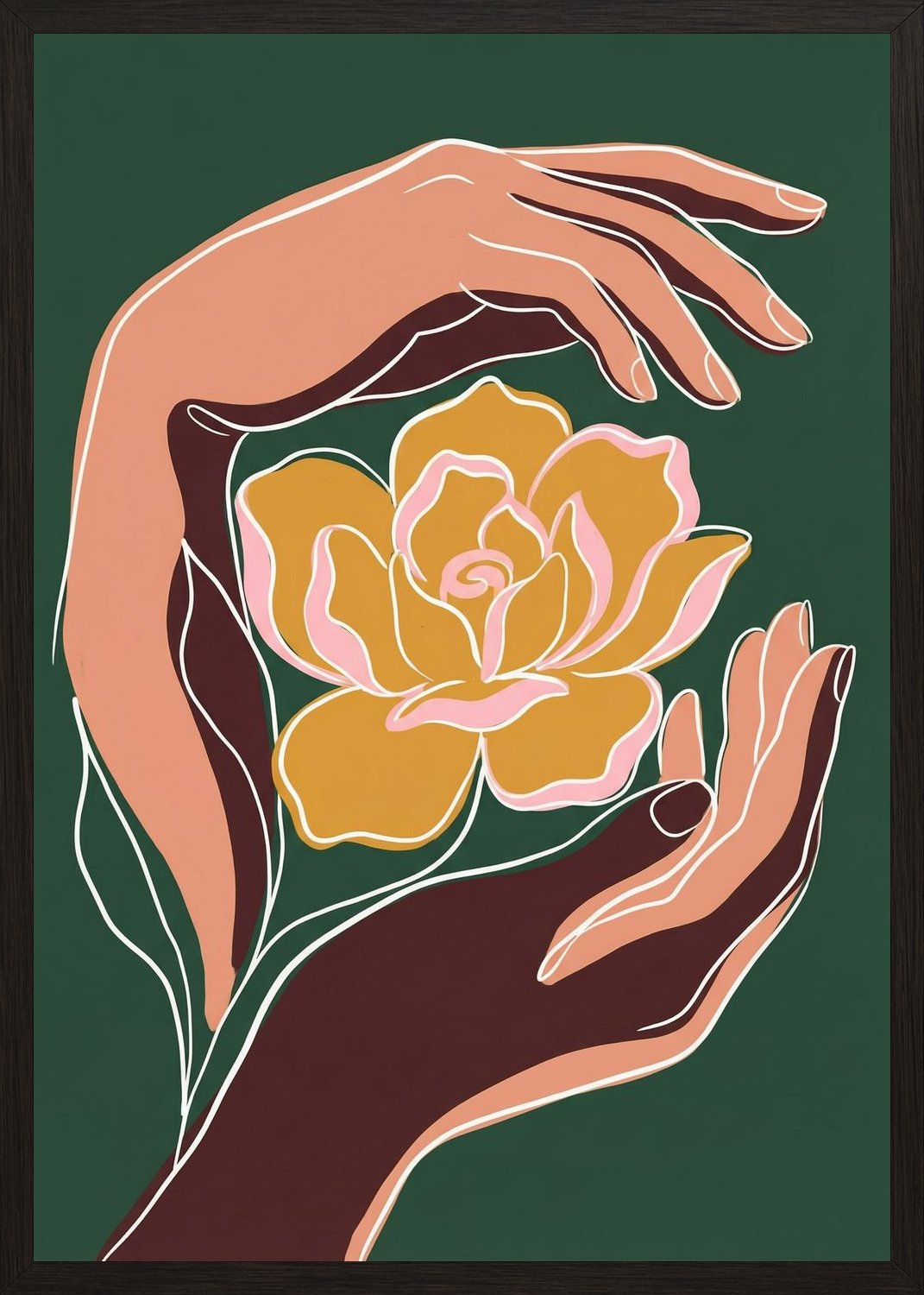 Poster in oak frame