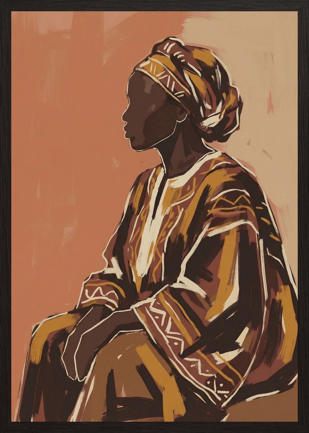 Poster in oak frame
