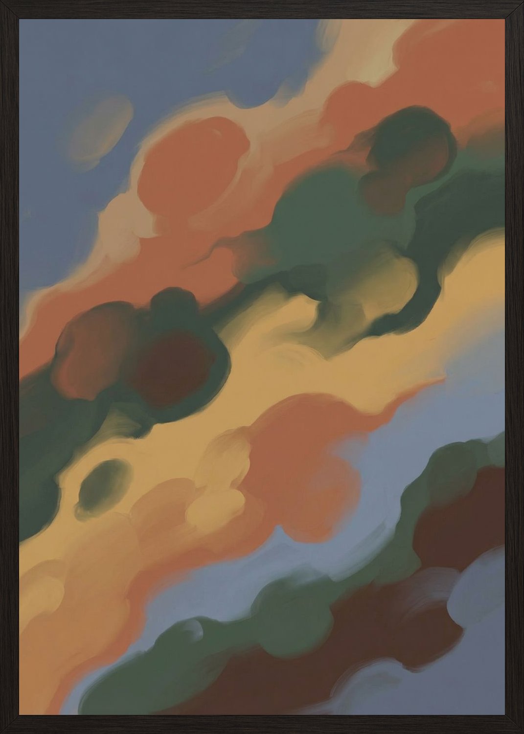 Poster in black frame