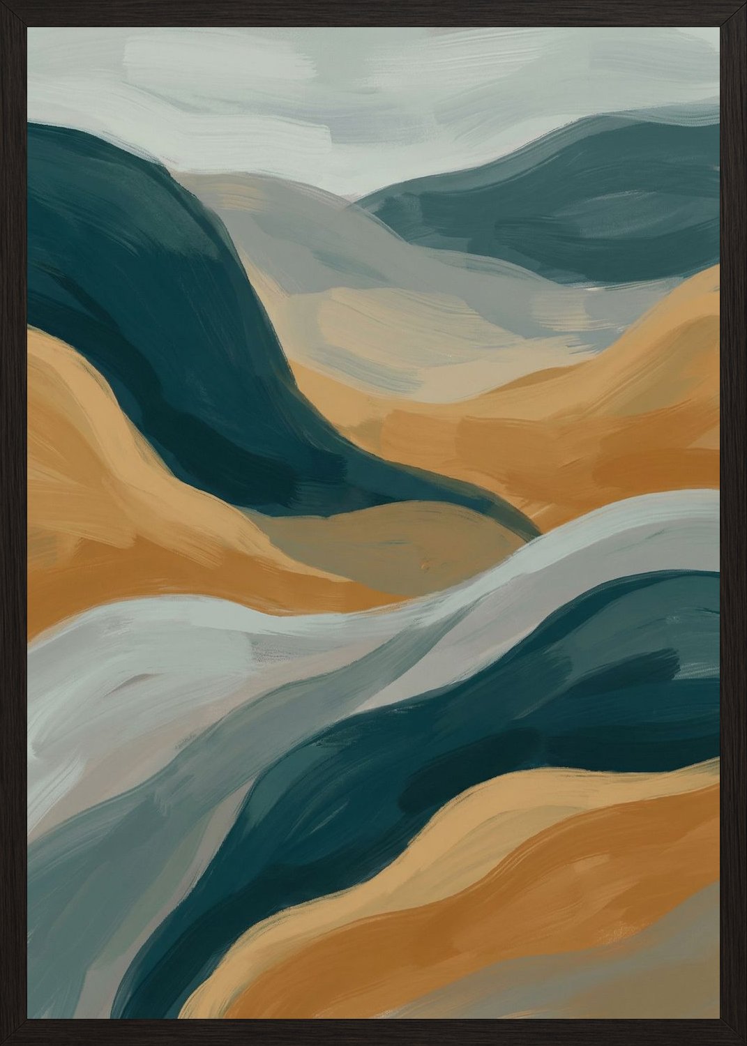 Poster in black frame