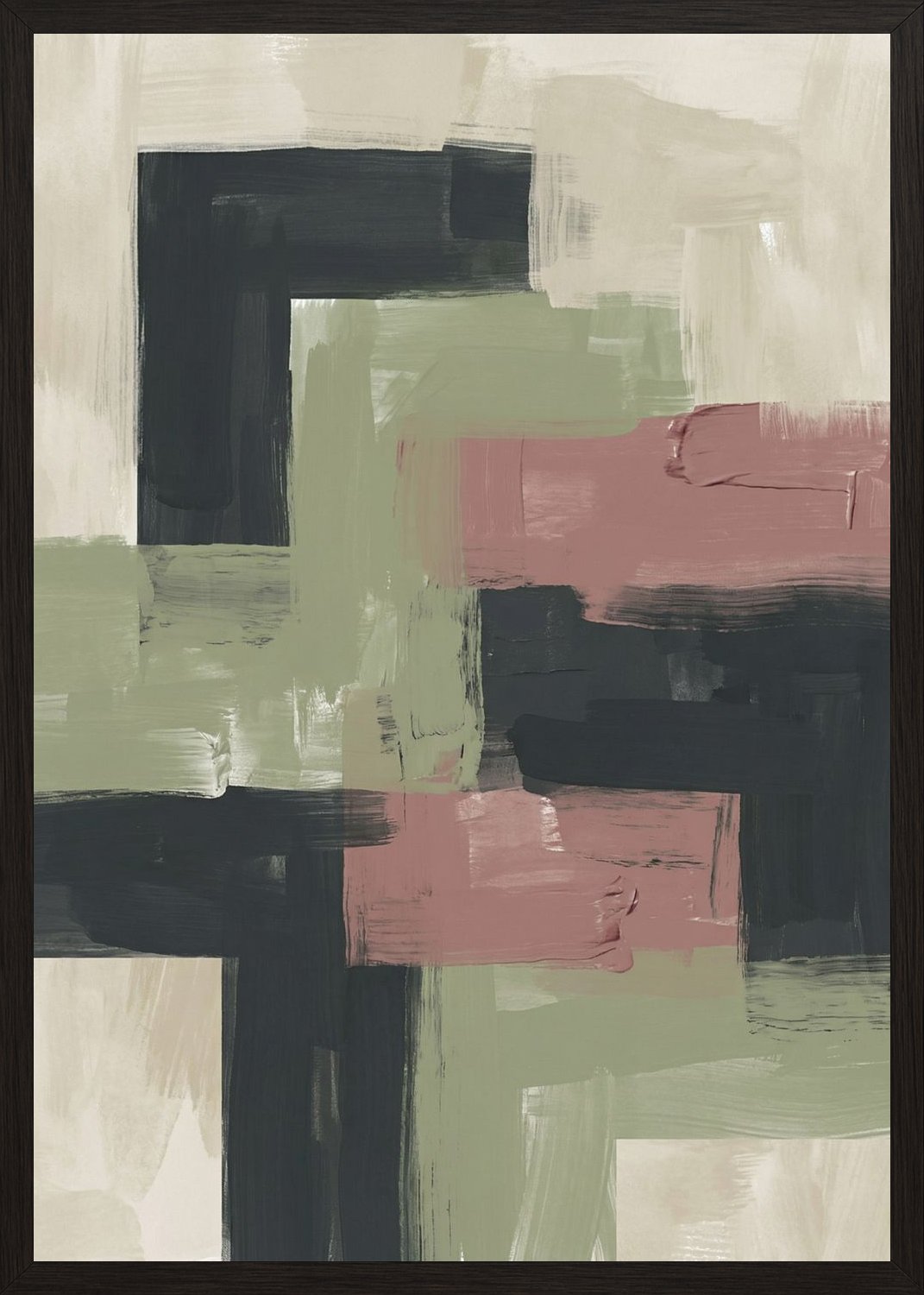 Poster in oak frame