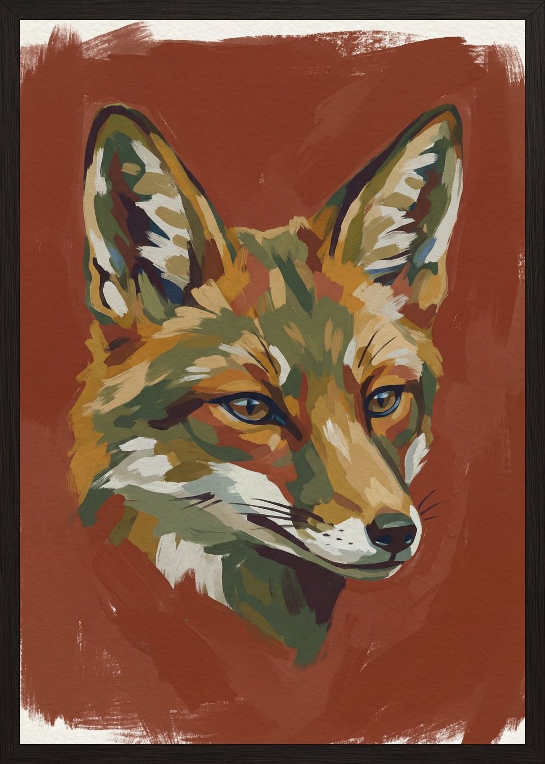 Poster in oak frame