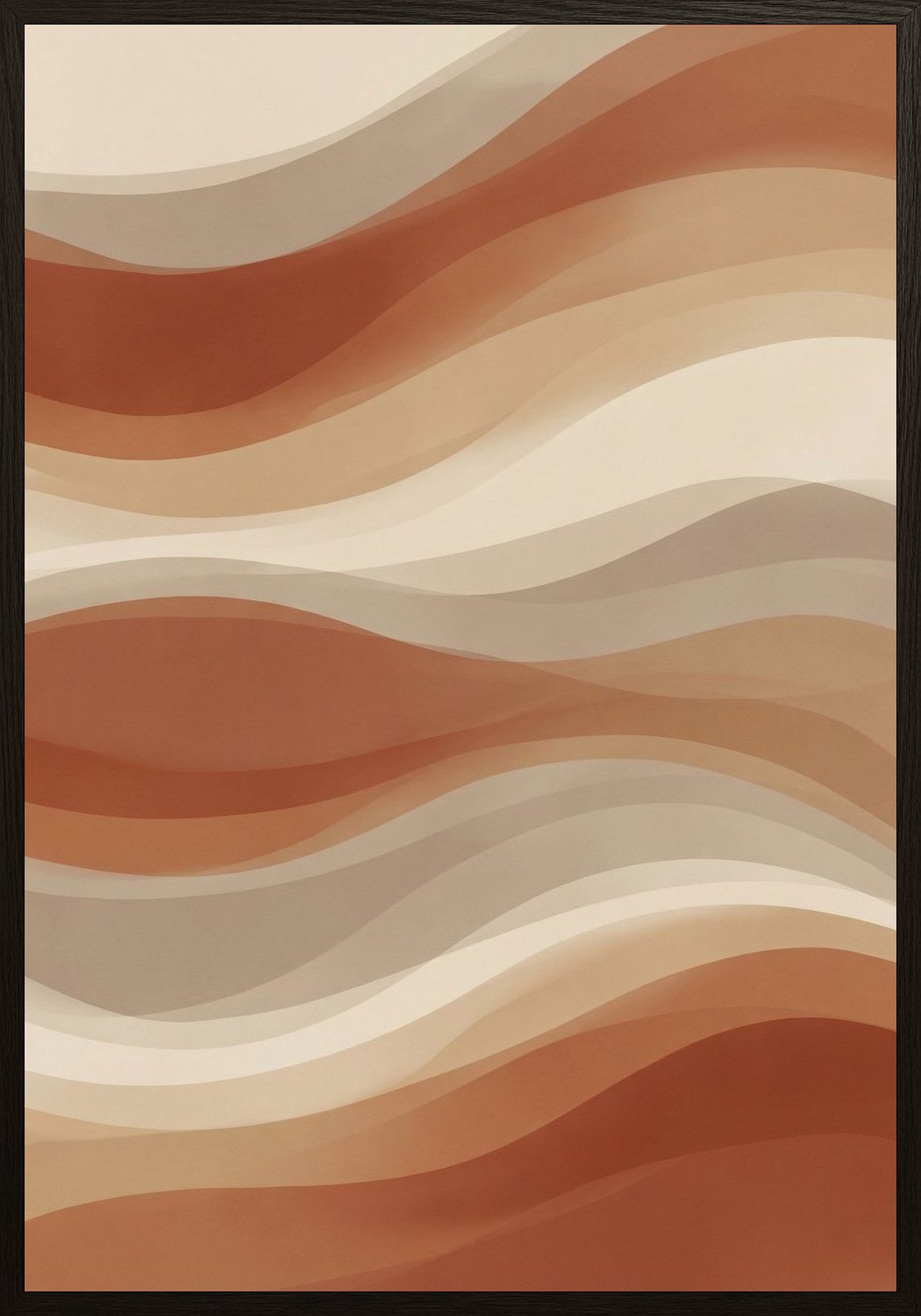 Poster in black frame