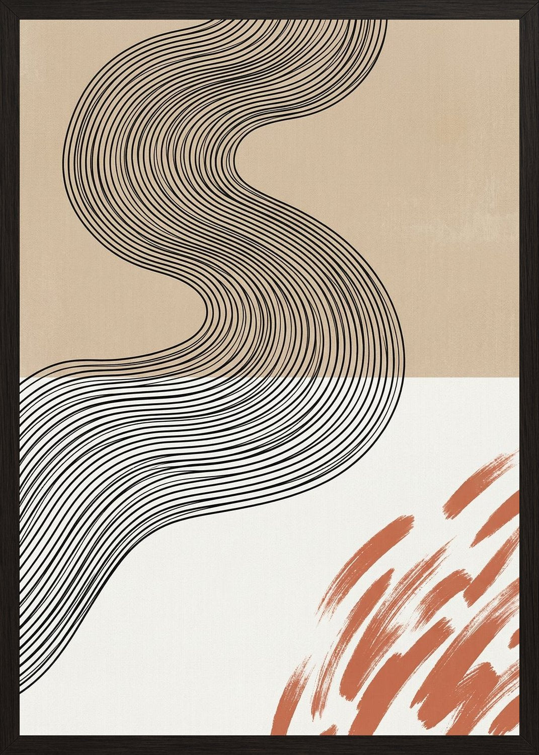 Poster in black frame