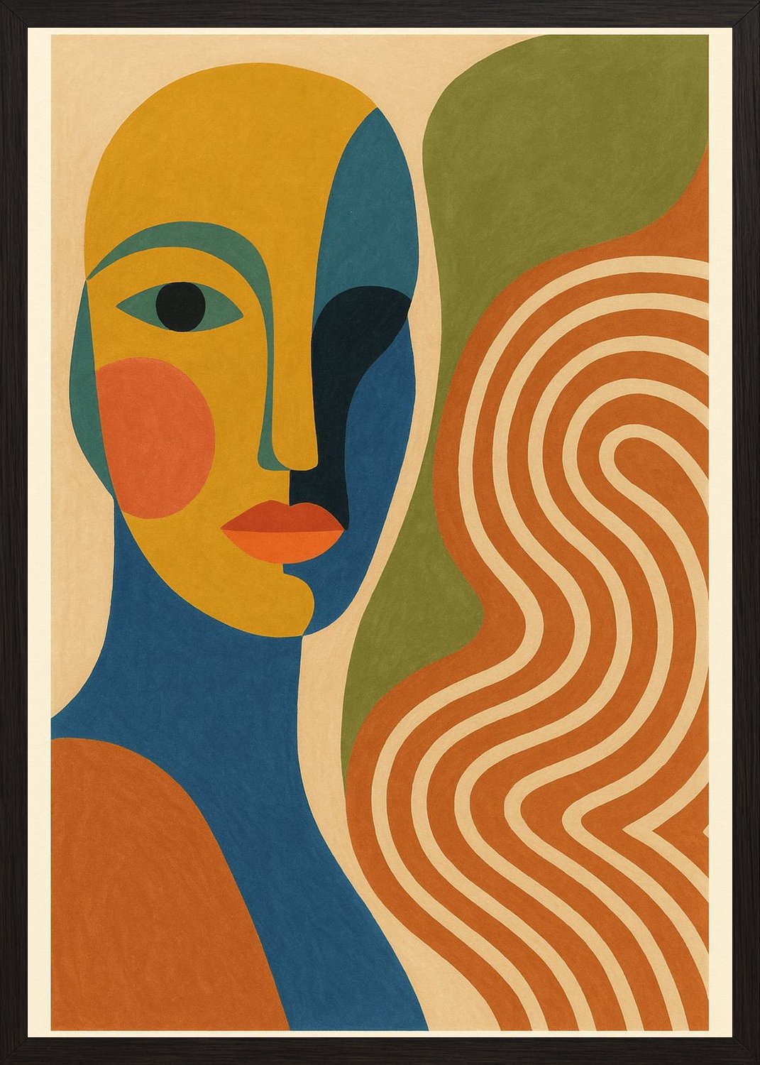 Poster in black frame