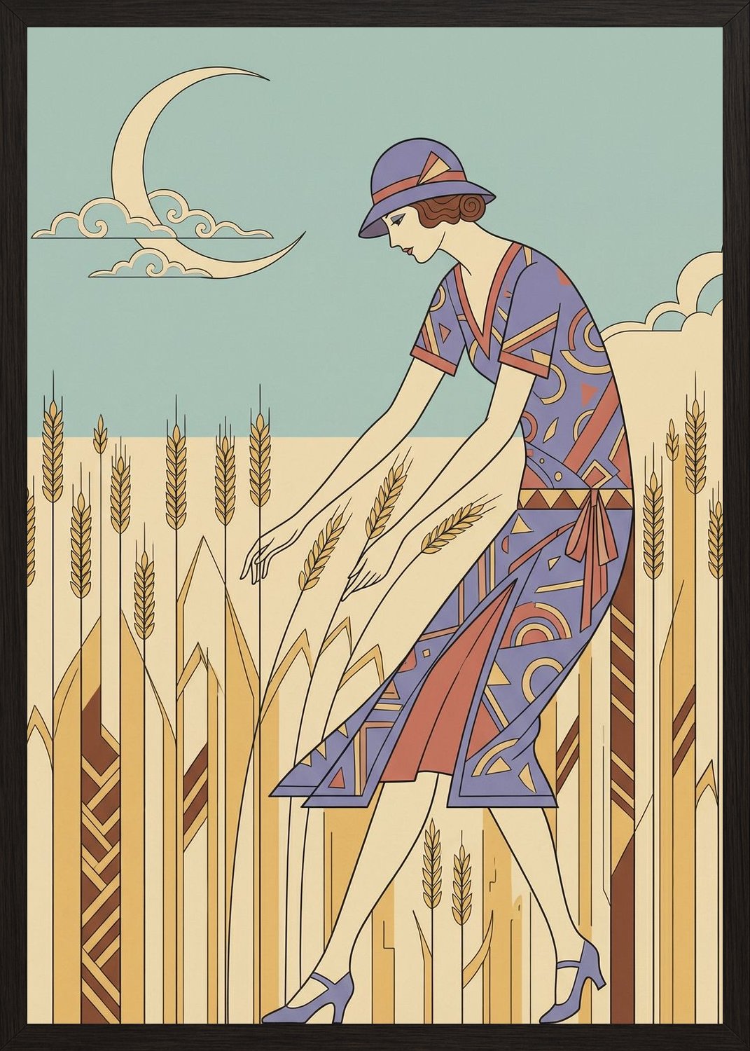 Poster in black frame