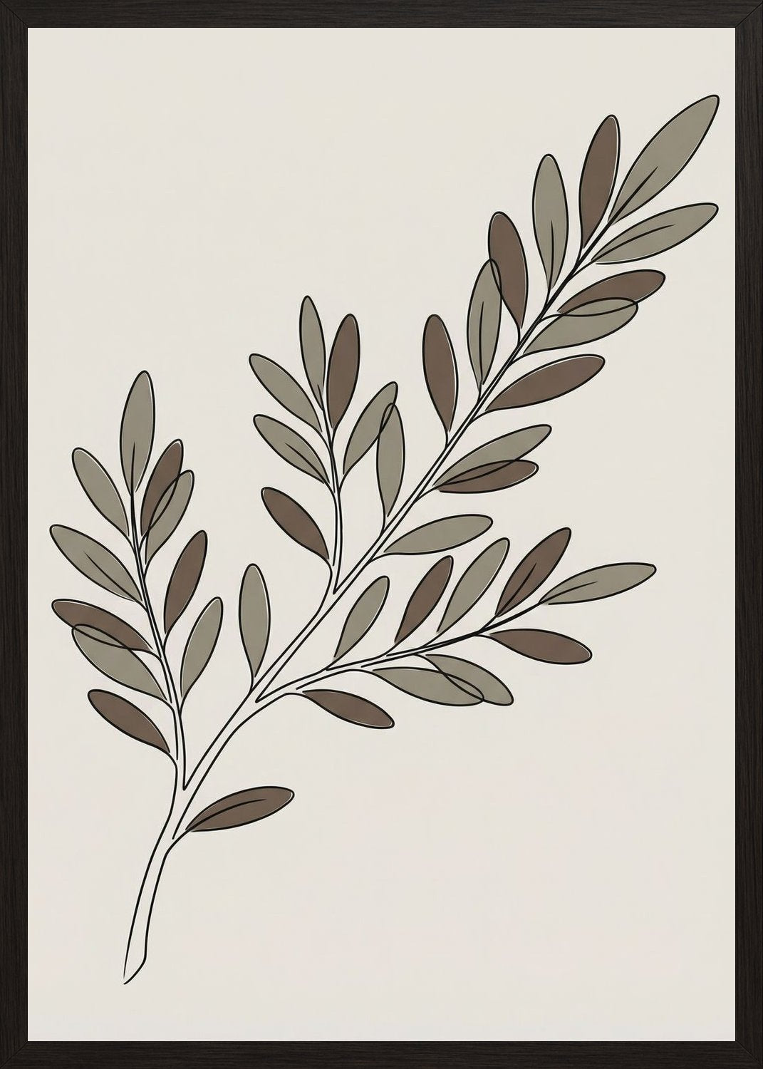 Poster in oak frame