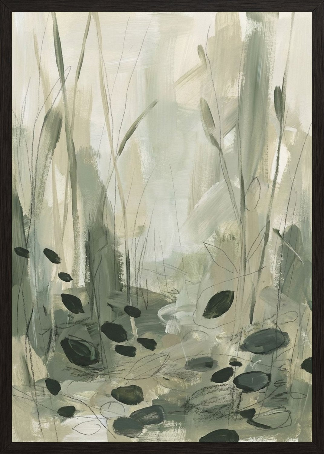 Poster in black frame