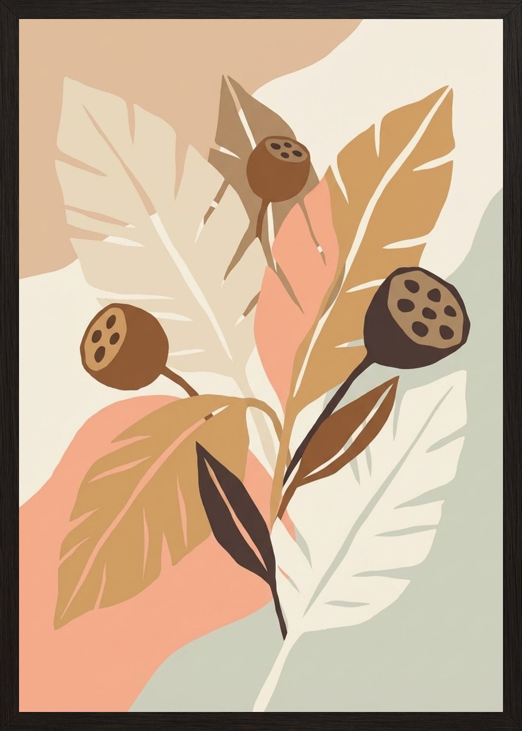 Poster in black frame