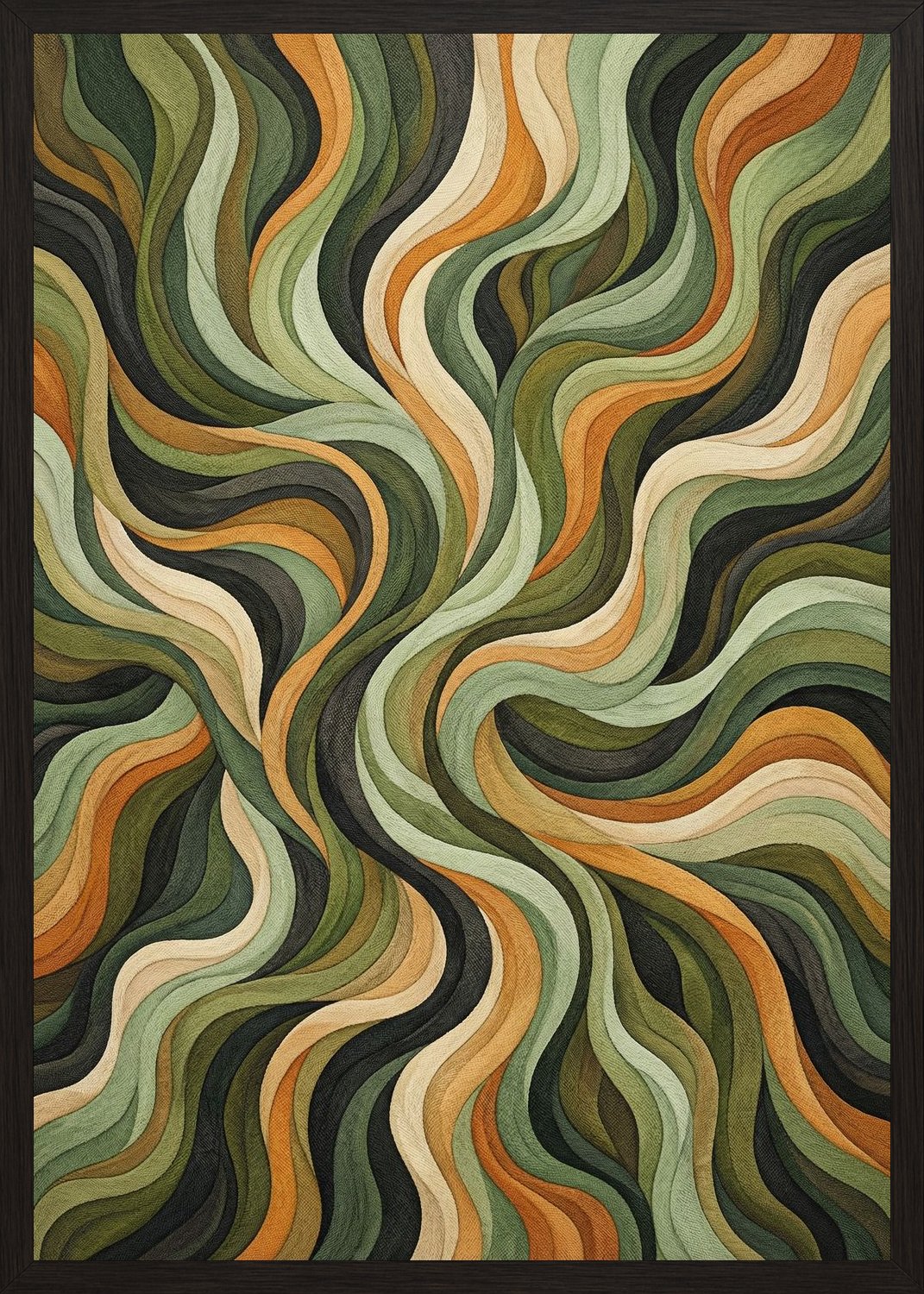 Poster in black frame