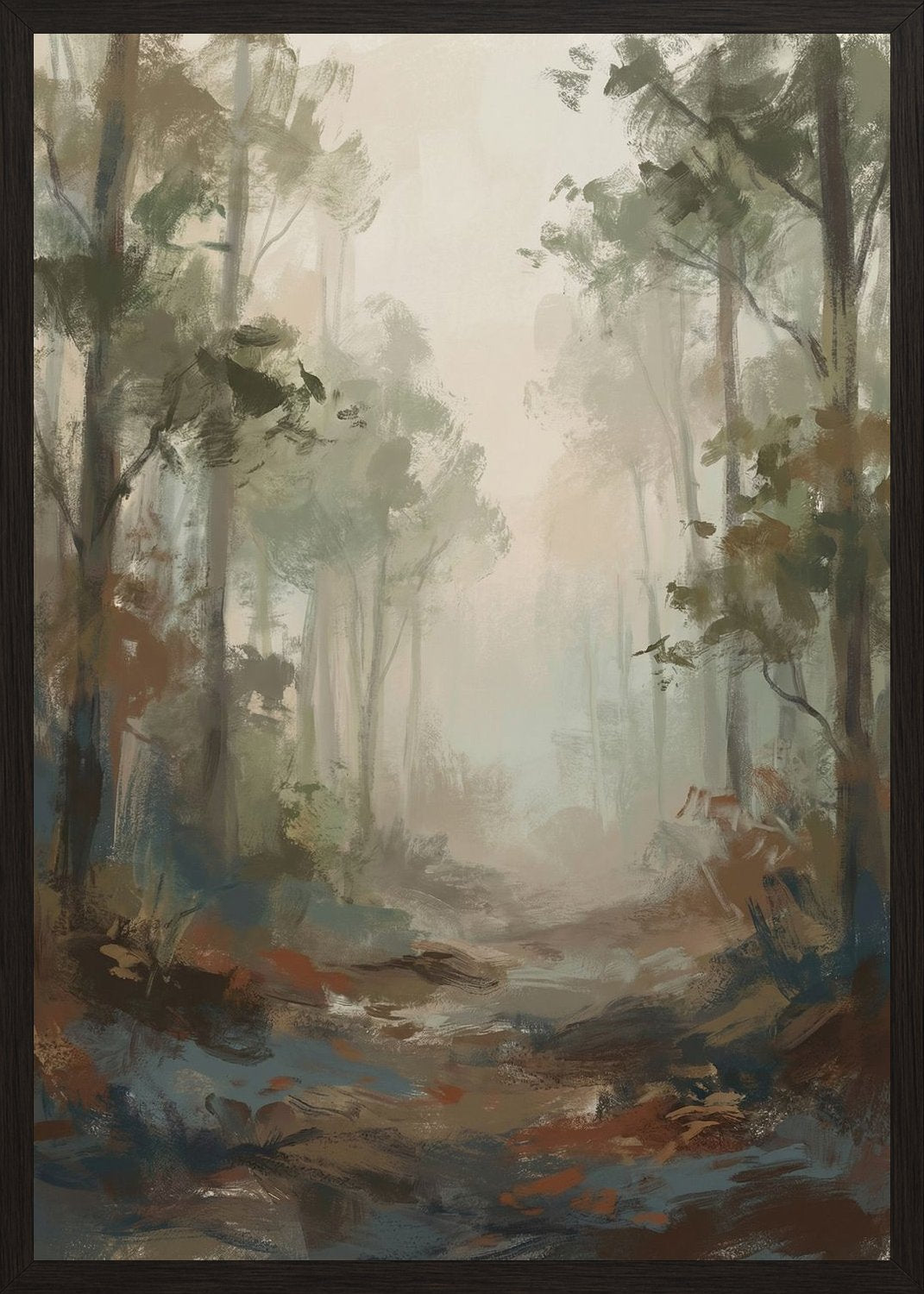 Poster in black frame