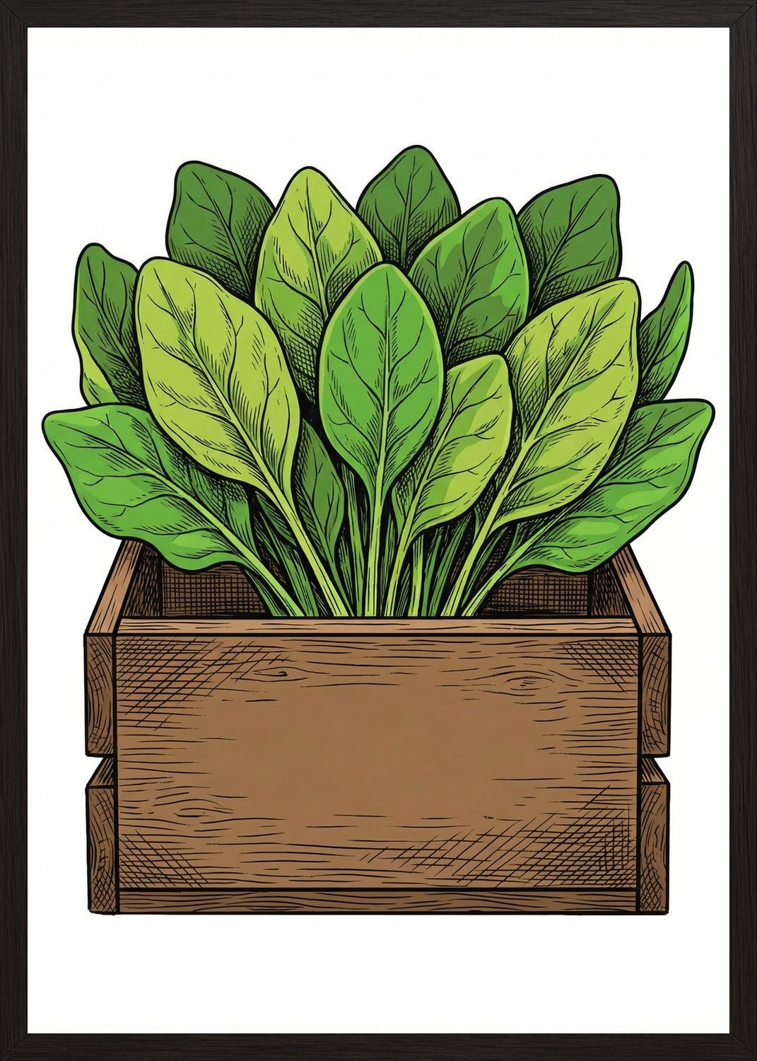 Poster in oak frame