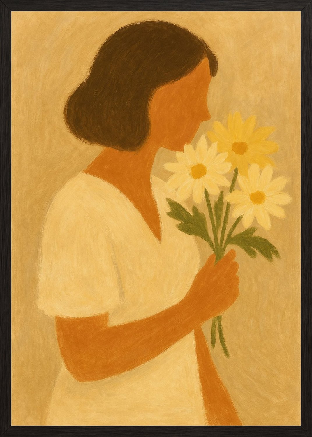 Poster in black frame