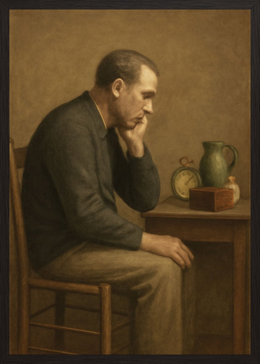 Poster in black frame