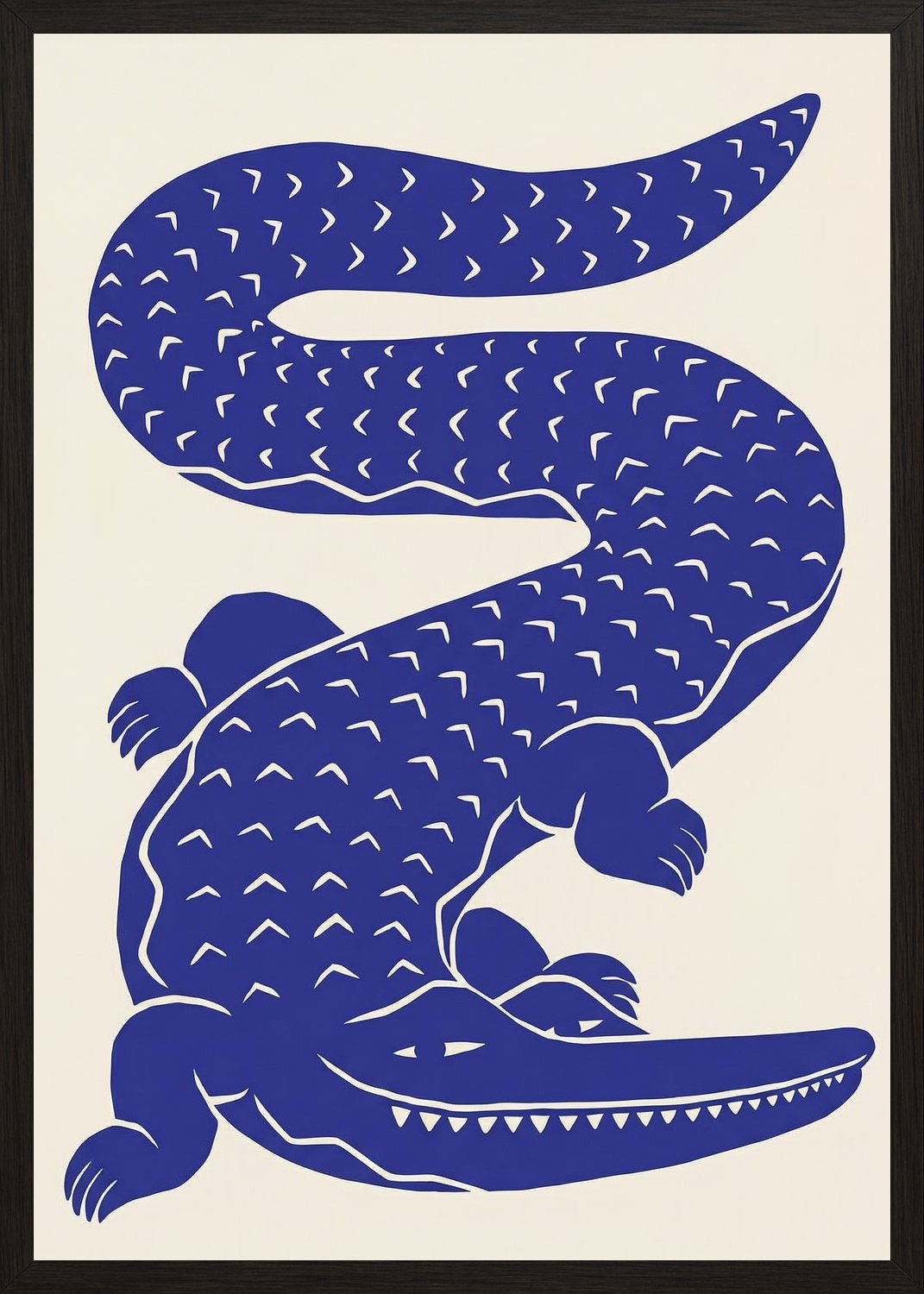 Poster in black frame