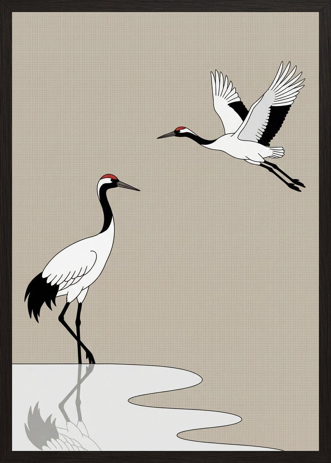 Poster in oak frame