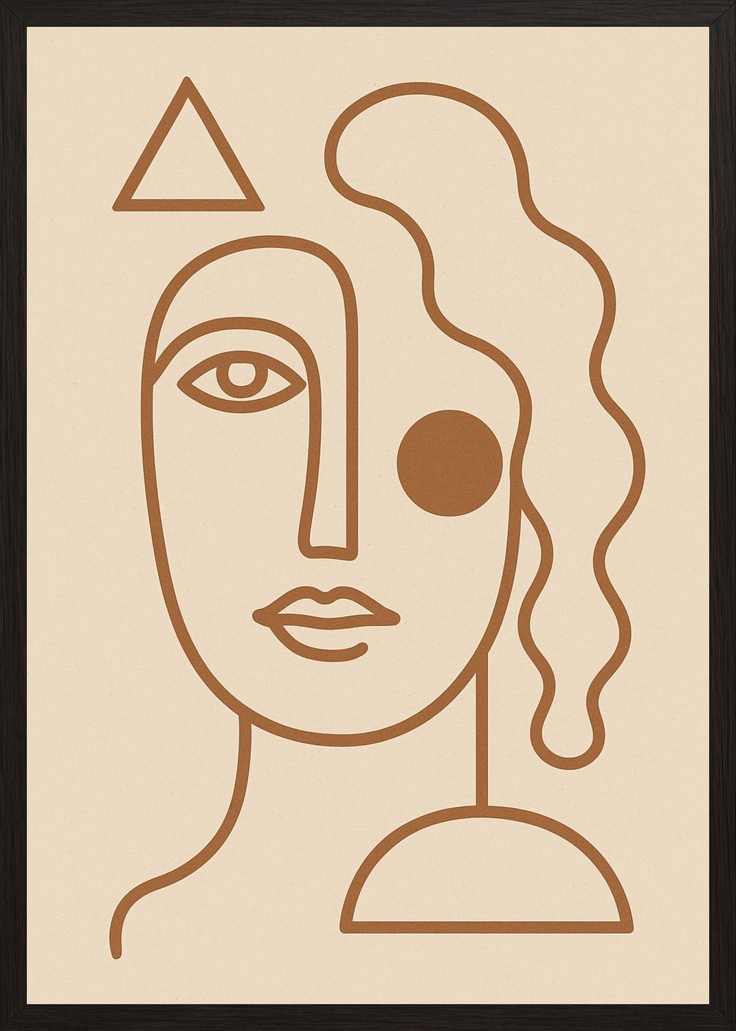 Poster in black frame