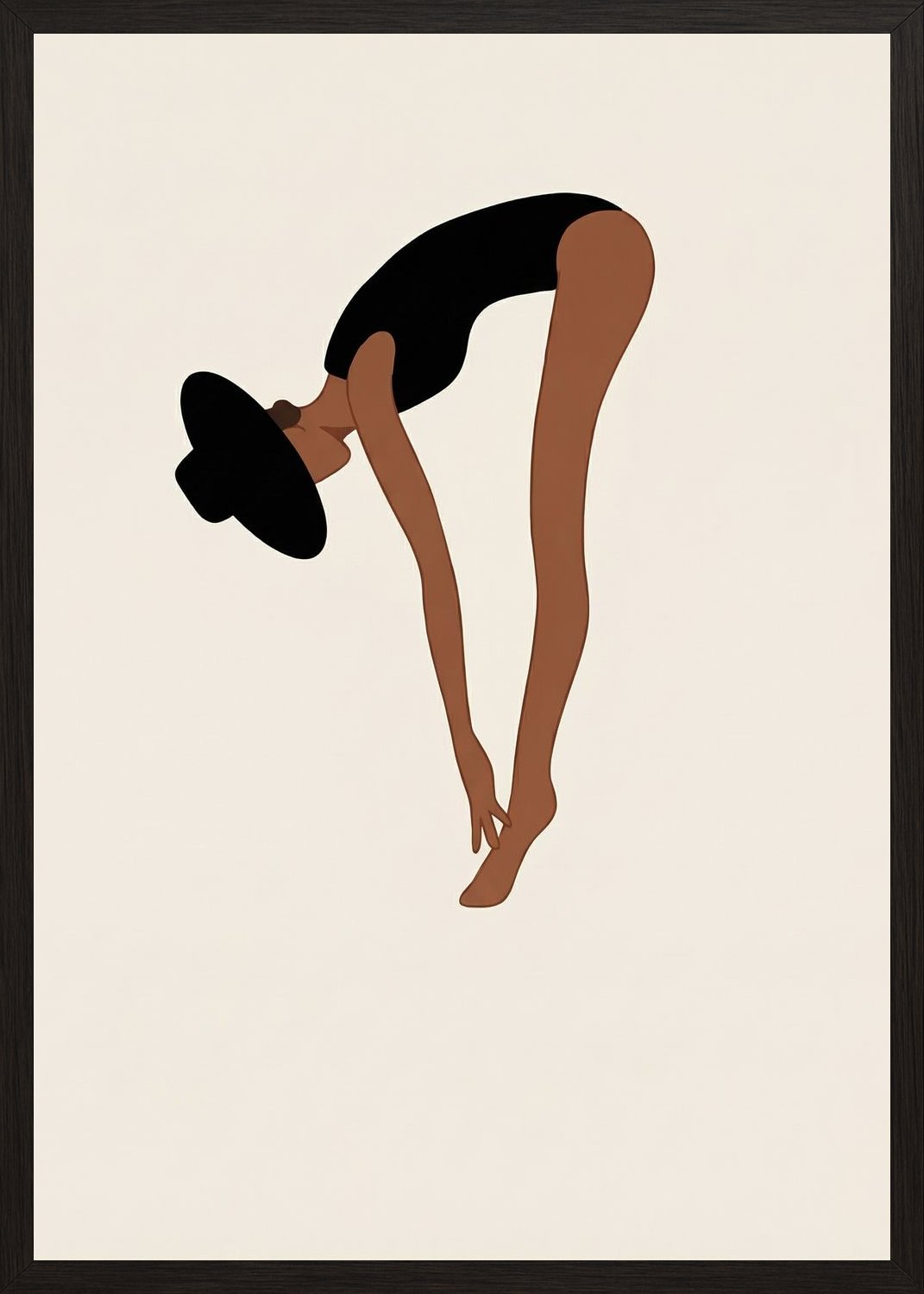 Poster in black frame