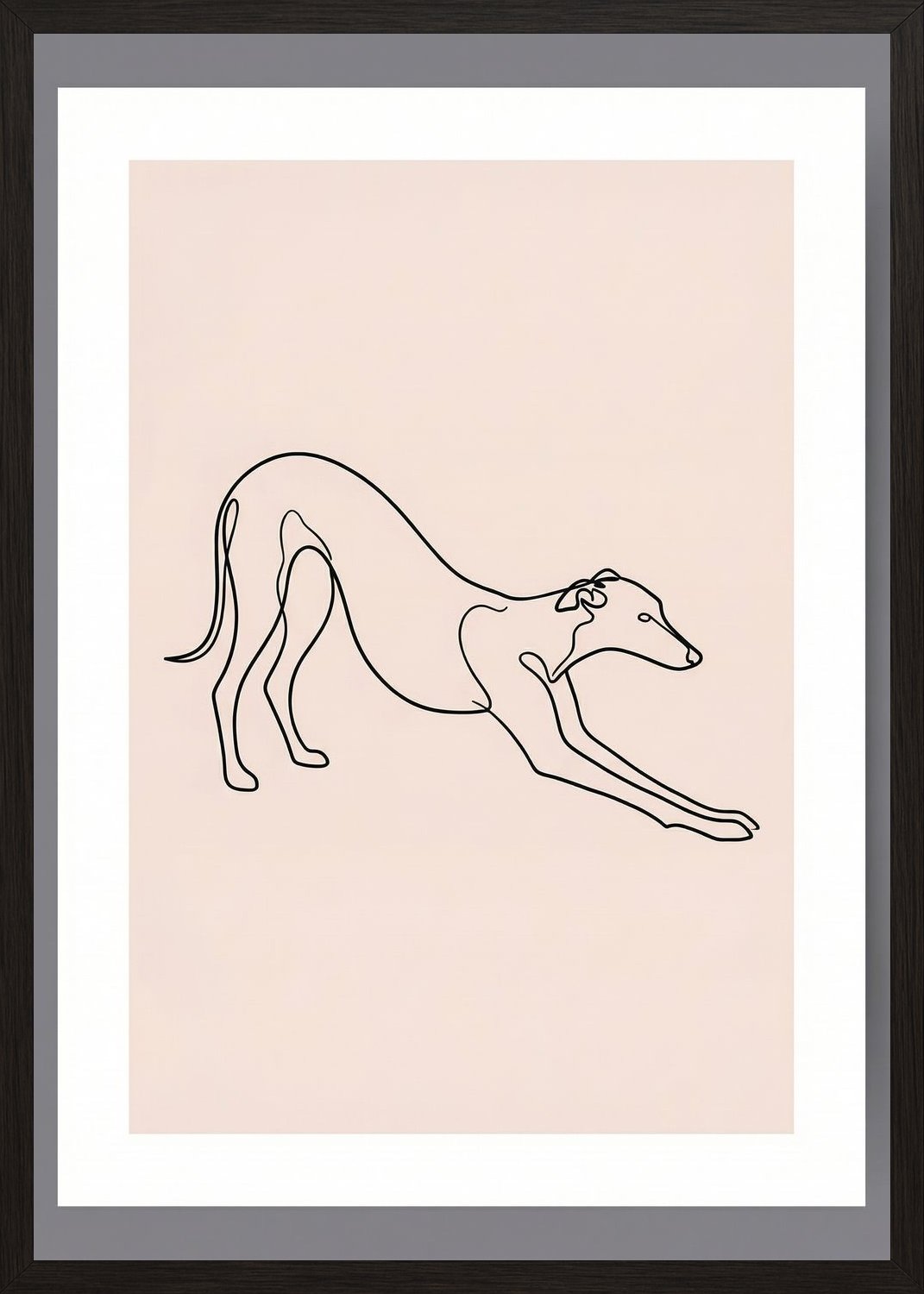 Poster in black frame